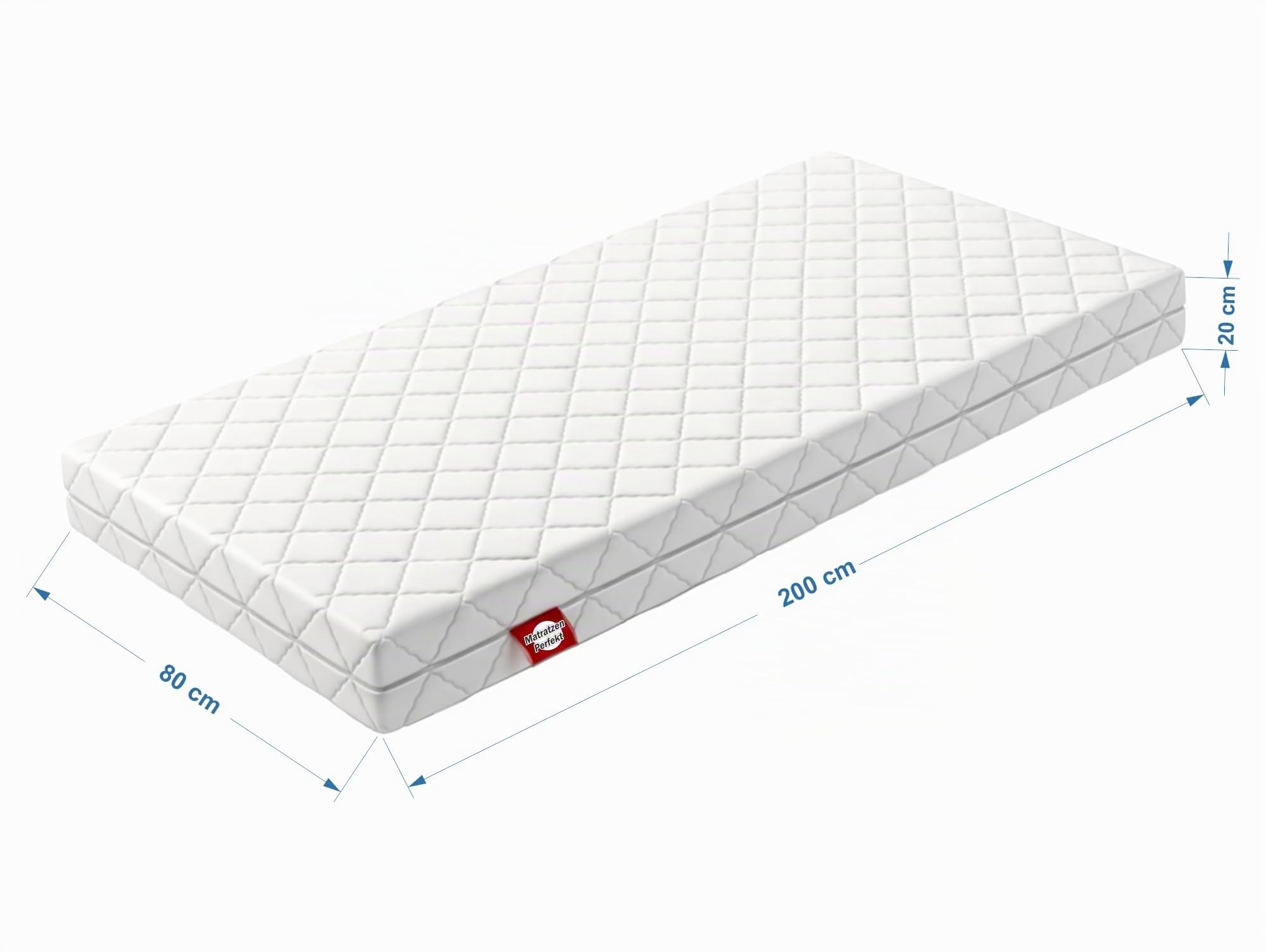 Matratzen Perfekt Köln 7-Zonen Taschenfederkernmatratze 80x200 cm H3 – Ansicht 2