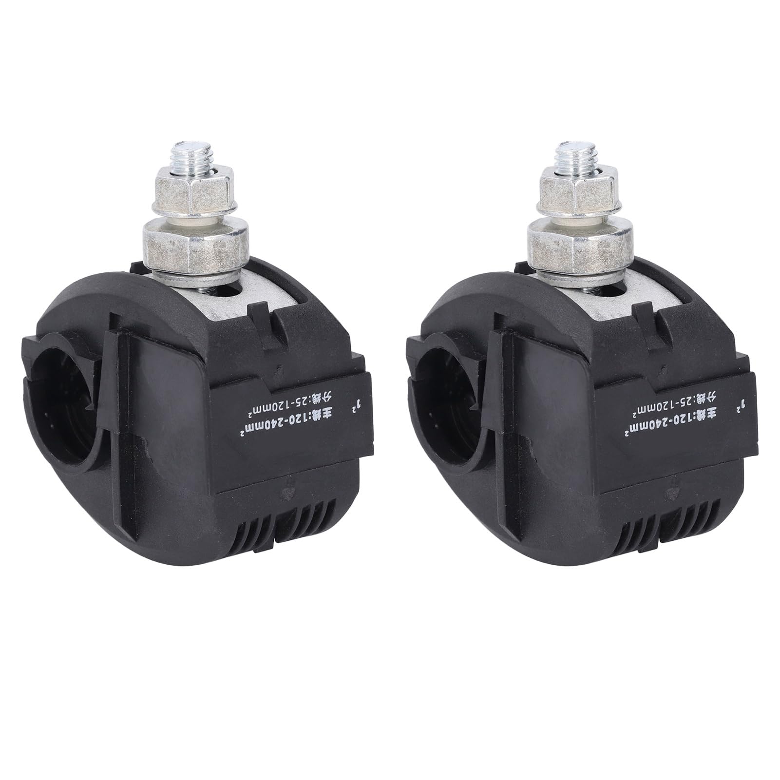Connecteur de Perçage d'isolation, Connecteur de Fil isolé 2 Pièces Noyau de Cuivre 1KV Haute Basse Tension pour l'ingénierie électrique pour l'éclairage de Jardin (JJC-7)