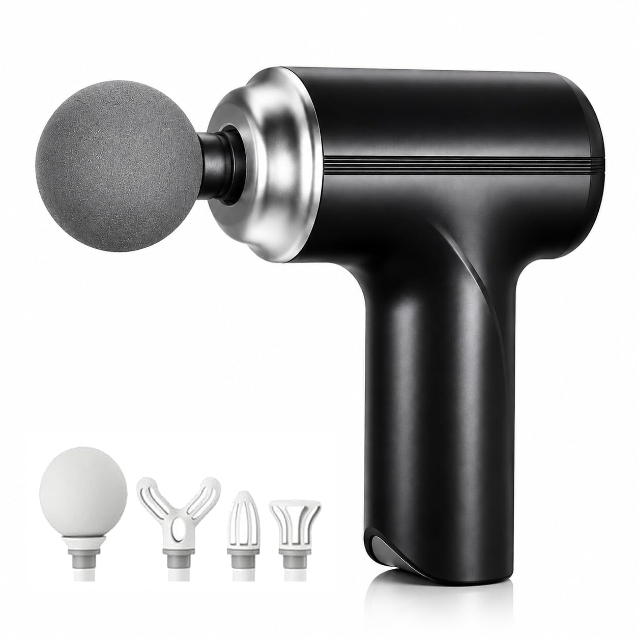 Bouncefit MG-203 Portable Handheld Electric Massage Gun | Body Massager for Pain Relief | Massage Gun for Back, Leg & Full Body | 4 Speed Modes | Long Battery Life | 4 Specialized Heads For Full Body Pain Relief (A1-203)-picture-26
