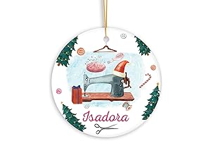 Personalized Christmas Ornament for the Sewing Enthusiast