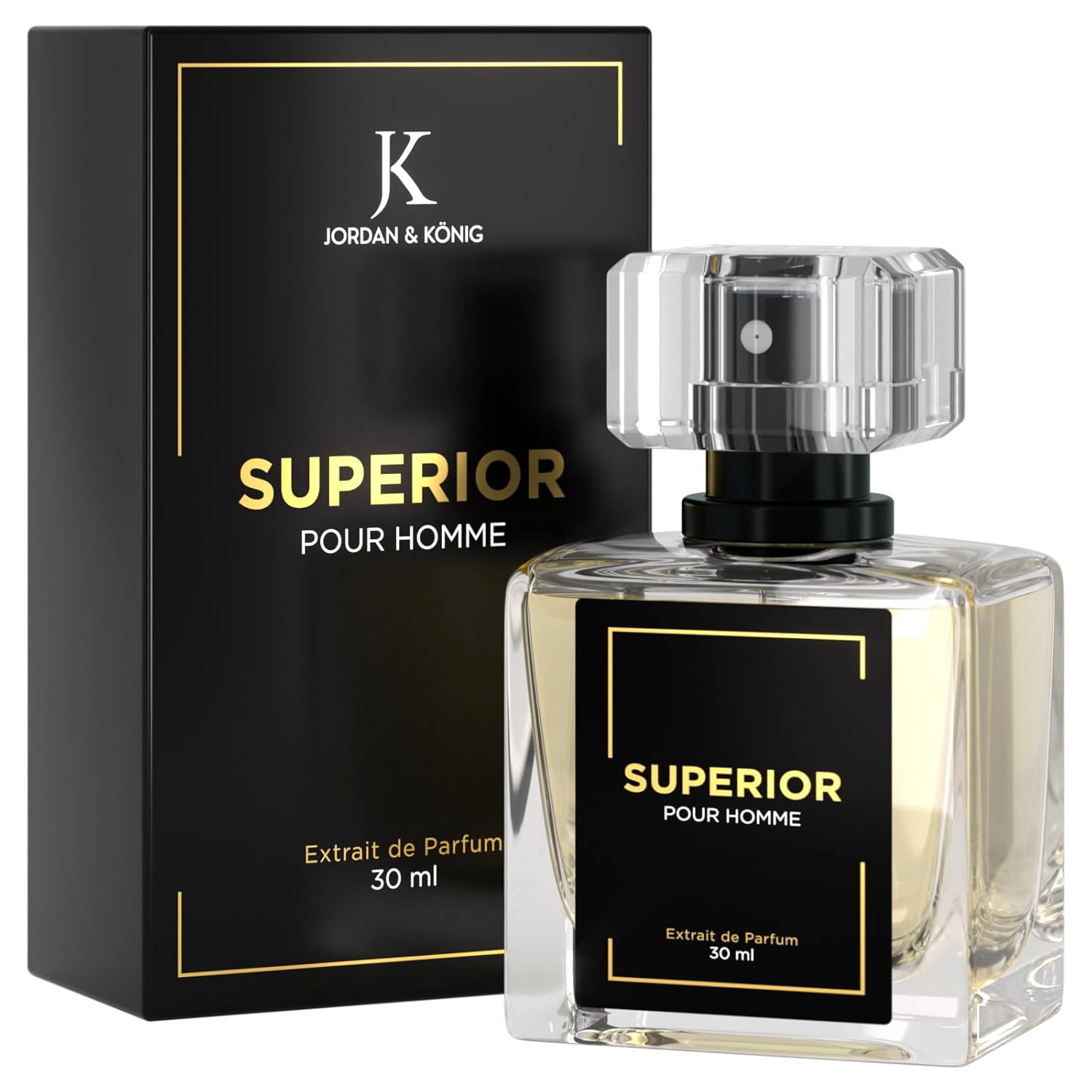 JK Jordan &amp; König Superior Pheromone Parfum Herren, Extrait de Parfum für Männer mit 30% Duftölanteil, Langanhaltend, Würzig, Warm, Sinnlich, Frisch, Ganzjahresduft für Alltag, Büro, Party und Date
