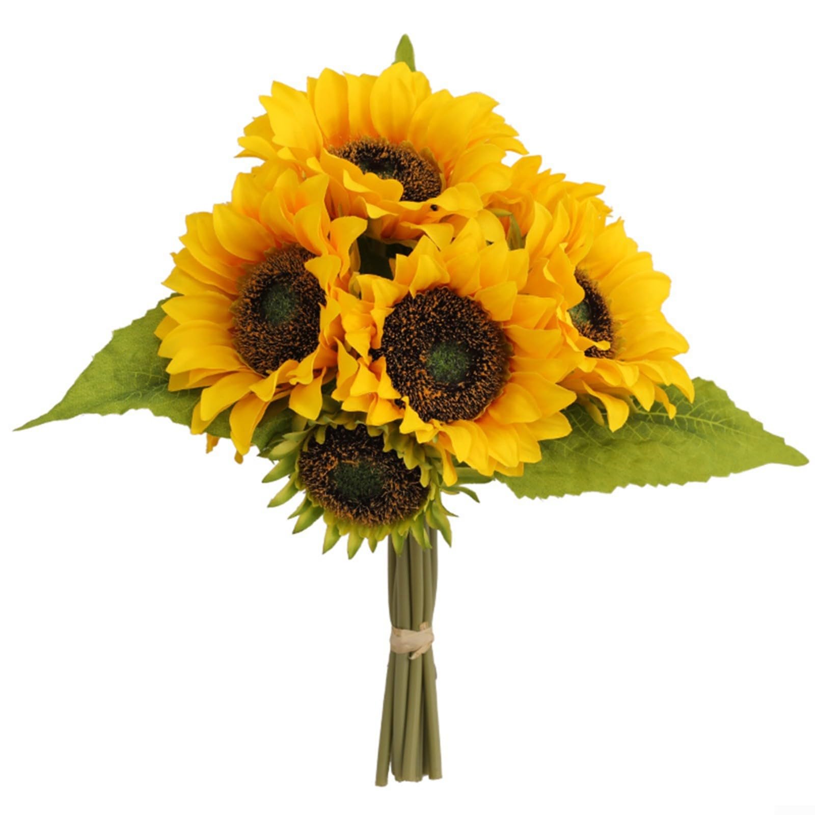 Tournesol artificiel en soie : fleur artificielle jaune pour centre de table