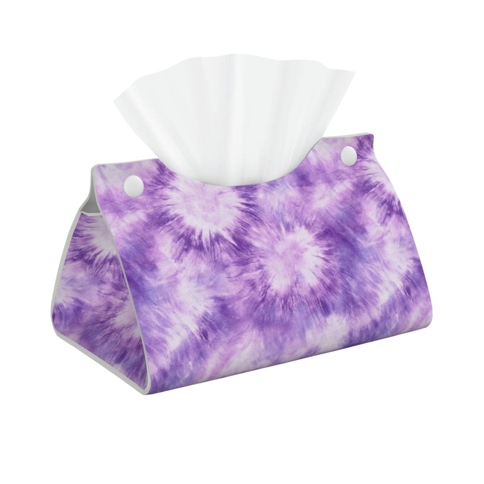 Simple Soft Tie Dye Texture Tissue Box Cover Rectangle Pu Leather Tissue Box Holder for Car Bathroom Bedroom Desk Tabletop Decor