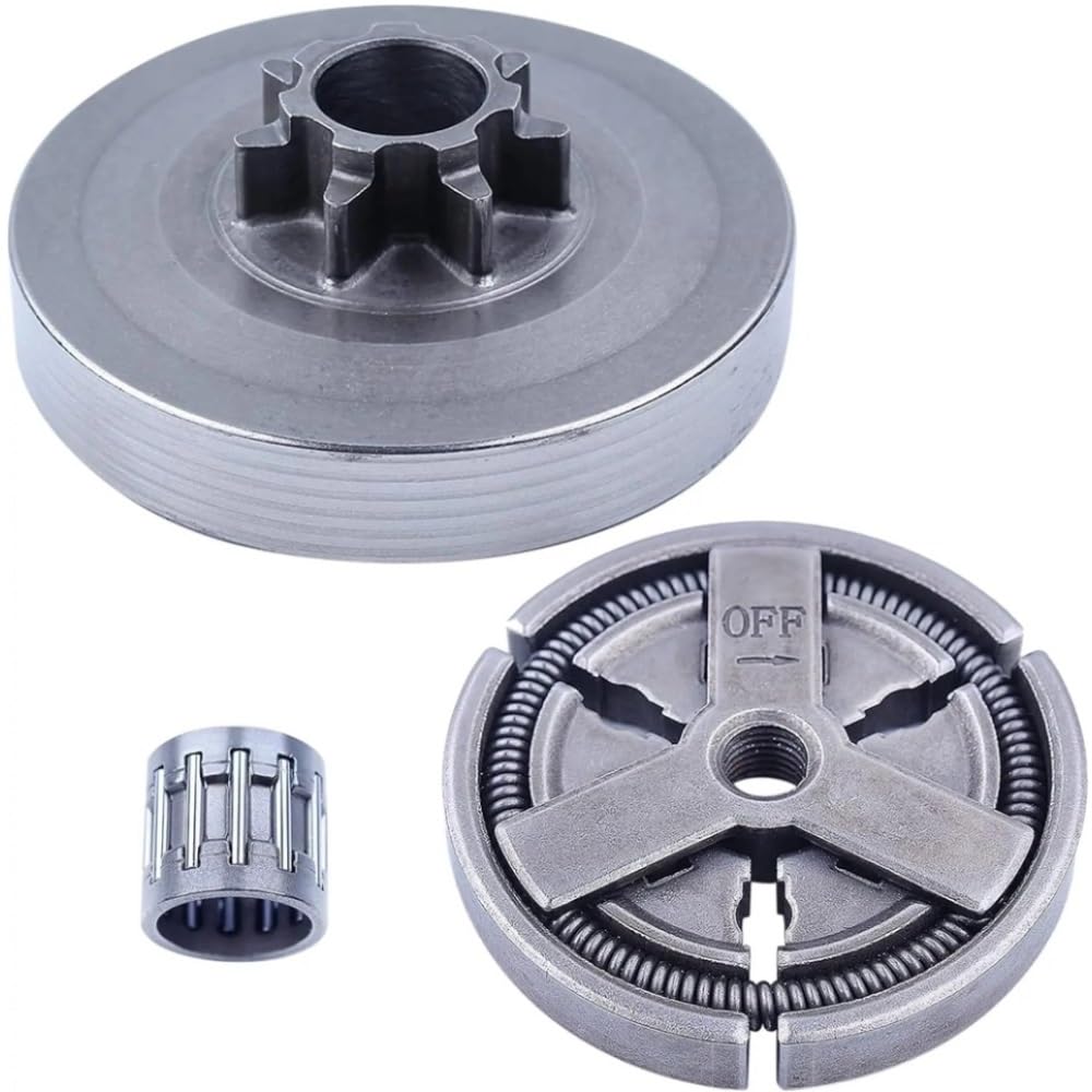 Kit de rodamiento de agujas de cubierta de embrague de tambor de embrague apto for motosierra 4500 5200 5800 45cc 52cc 58cc