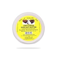 Vista 6 de Manteca de karité blanca 100% pura, 1 onza sin refinar y cruda hidratante natural para piel, cabello y labios, manteca de karité africana rica