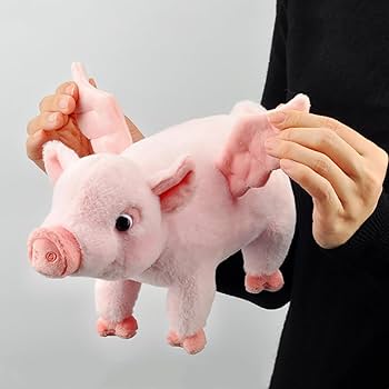 豚のぬいぐるみ ピンク ぶた ぬいぐるみ ブタ ピンク 麦わら帽子 セット キュート販売 CUTE