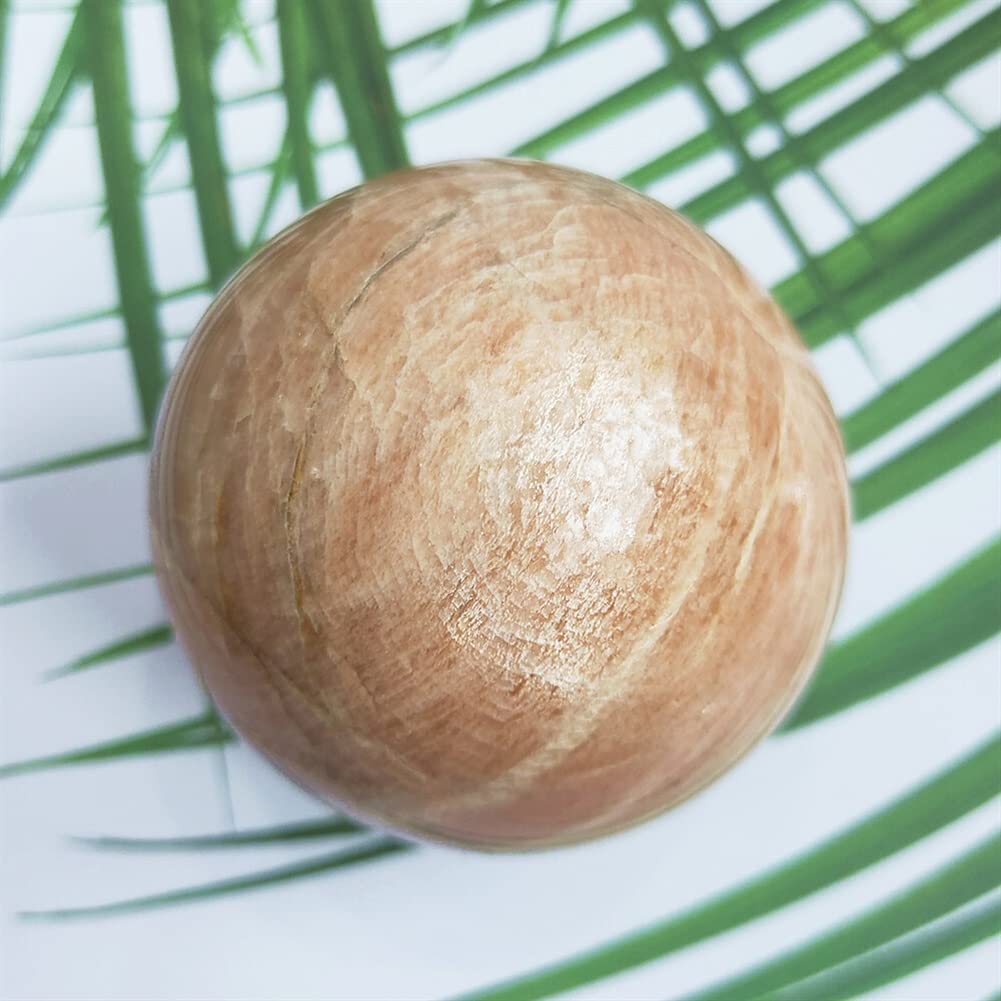 Szorstki naturalny kryształ 4-8 cm kryształowa kula księżycowy kamień naturalny pomarańczowy kwarc kamień szlachetny piłka odpowiednia do kolekcji domowych (rozmiar: 4-5 cm)