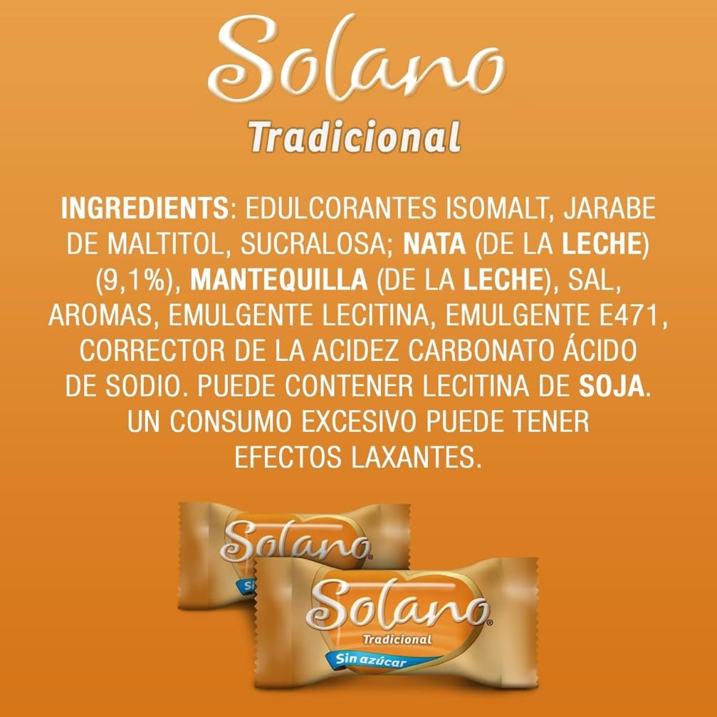 Solano Caramelo Cremoso Sabor Tradicional Sin Azúcar 1kg