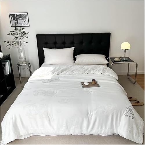 Duvets - Edredón de seda de morera para mujer, edredón jacquard, edredón doble, queen, king, edredón de seda