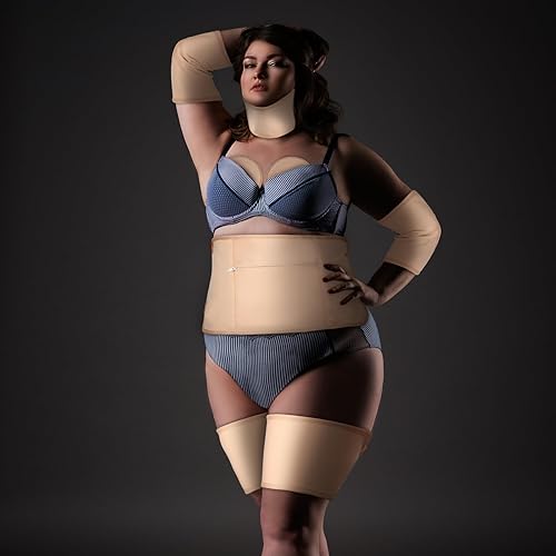 Miniatura 9 de Juego de 11 piezas de aceite de ricino, juego de aceite de ricino reutilizable de franela para cintura, cuello, pechos, codo con correa ajustable y