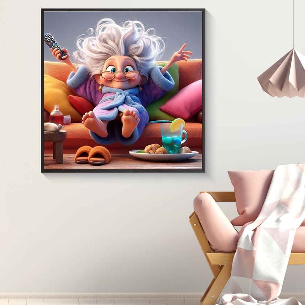 Demiawaking 5D Diamond Malerei Set 'Schönes Mädchen' – DIY Strassbild Zum Selbstgestalten, 30x30 Cm