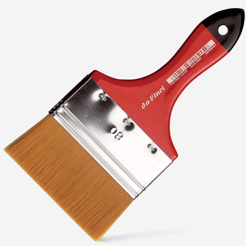 Da Vinci 5080 Series Mottler Brush, Synthetic Fiber, Red/Black, 18 x 8 x 30 cm - Image 3