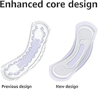 Vista 8 de Yaxa Basics Incontinence Pads for Women, Postpartum, Long, Maximum Absorbency, Bladder Control, Unscented, 39 Count