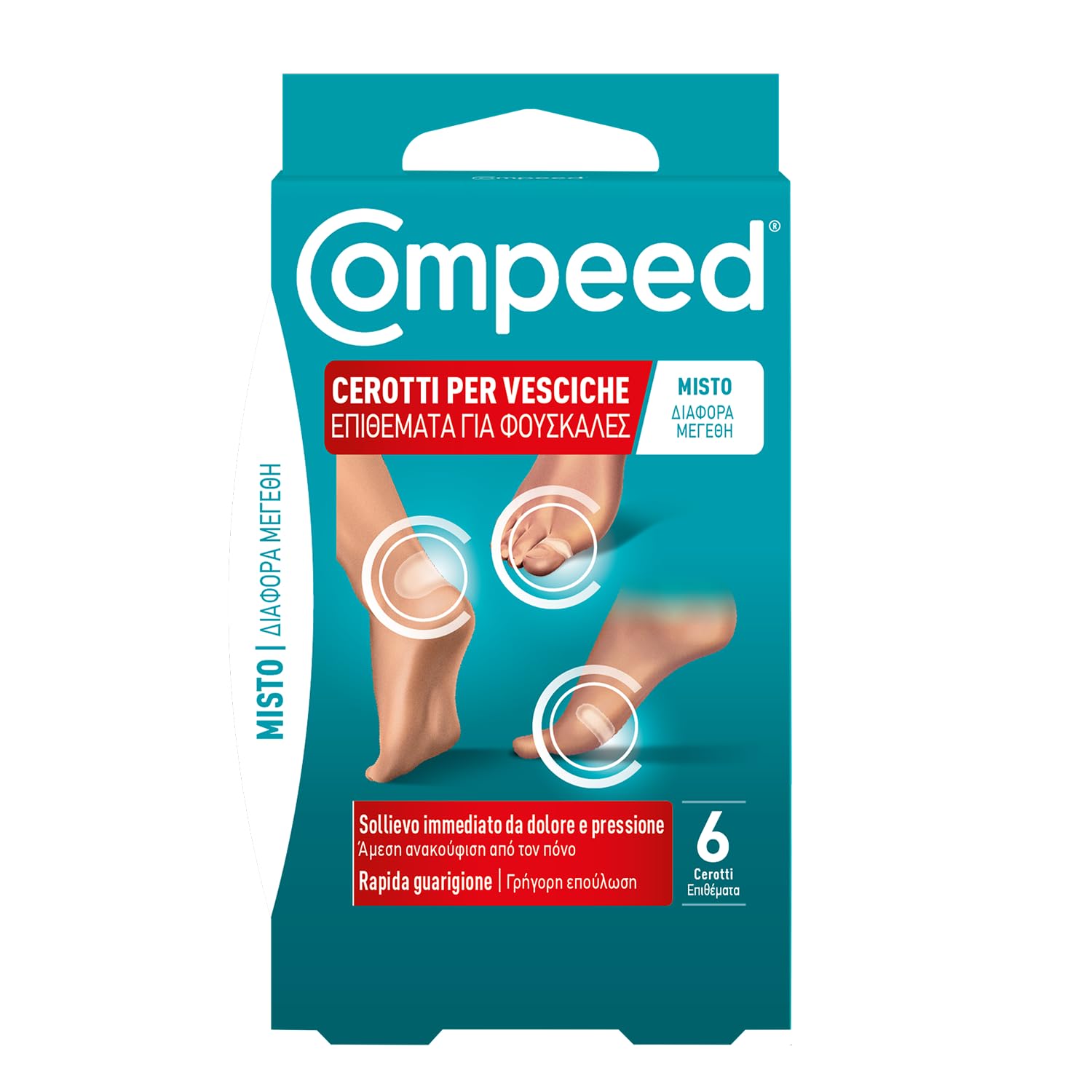 Compeed Cerotti per Vesciche, Pack Misto, 6 Unità