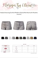Vista 6 de Design by Olivia - Moderno y cómodo short citadino, para mujer, con bolsillos y dobladillo.