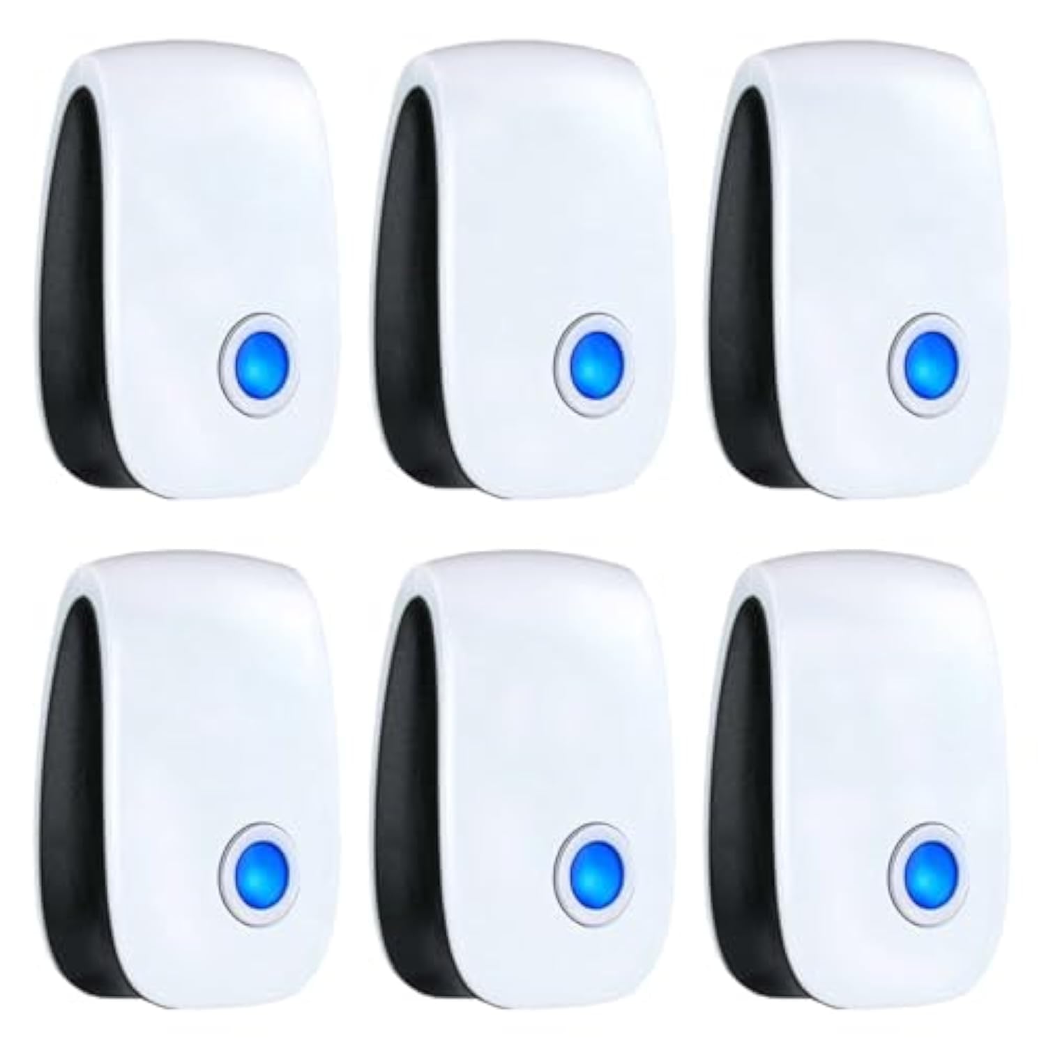 Ultrasonic Pest Repeller 6 Pack Electronic Ultrasonic Pest Repellent Indoor Plug in Pest Control Ultrasonic Repellent for Mice Cockroach Spider Ant Mosquito Bug Insect
