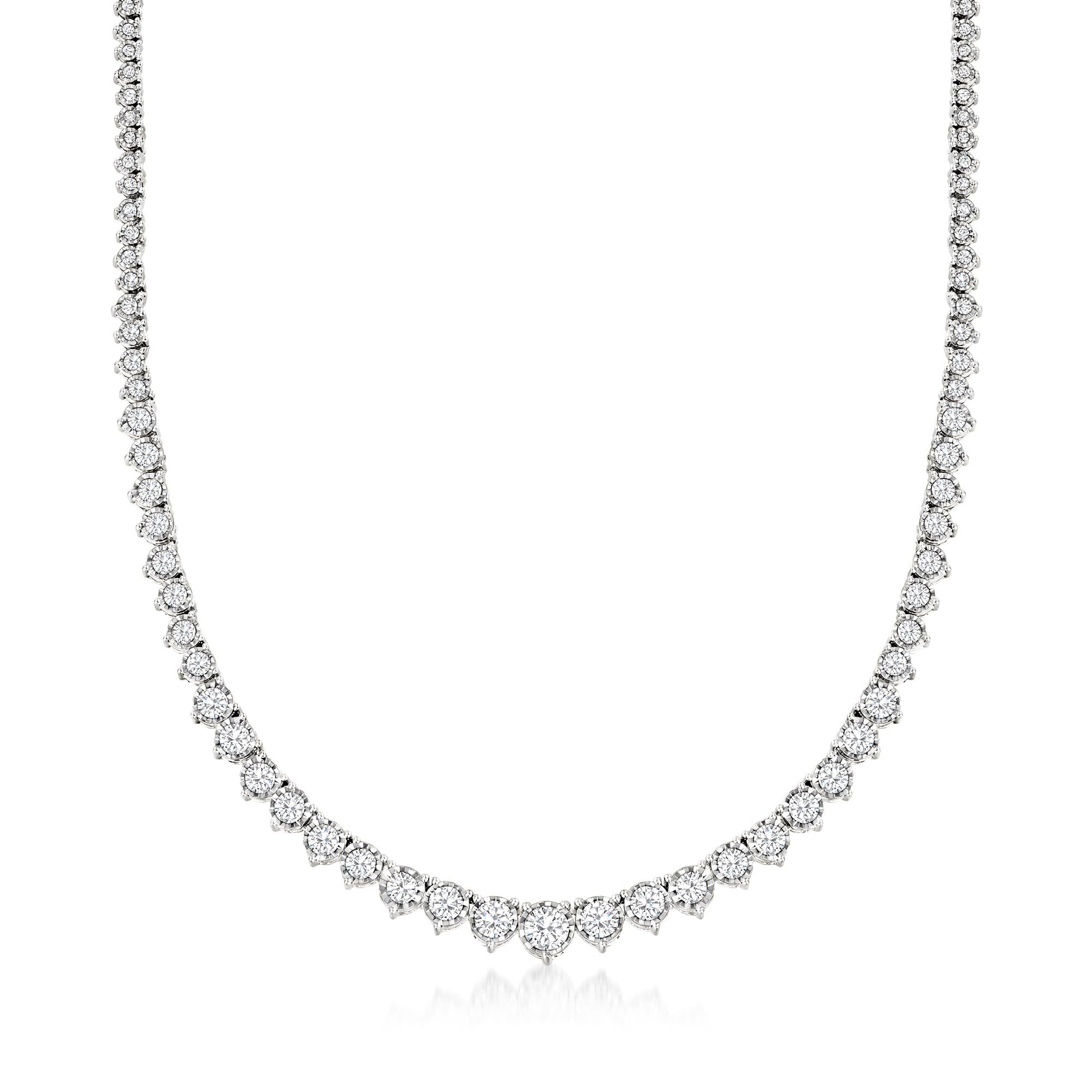 Ross-Simons Diamond Tennis Necklace I-J Color / I3 Clarity
