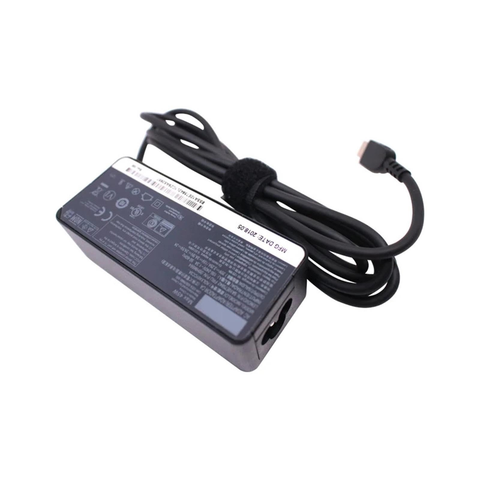 Cargador De Fuente De Alimentación Adaptador De CA Tipo USB C De 20V 2.25A 45W, Compatible con Lenovo,C330 S330 C340 S340 100E T480 T480S T580 T580S E(Power Adapter Only)