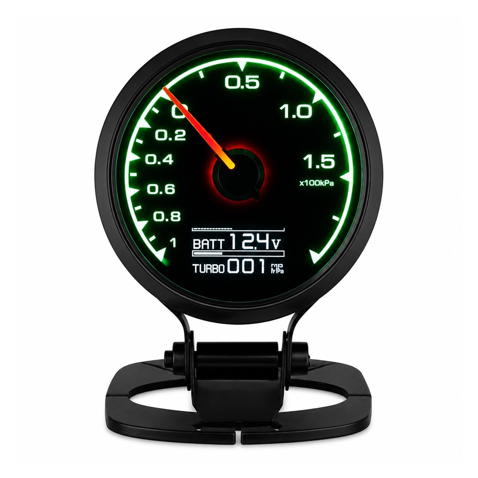 Ciśnieniomierz, Cyfrowy Wskaźnik Samochodowy LCD 62 Mm DF61204 | Turbine