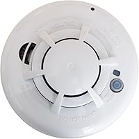 Qolsys QS5110-840 IQ Wireless Smoke & Heat Detector - 319.5 MHz Photoelectric Sensor, Battery-Powered, Always-On Monitoring