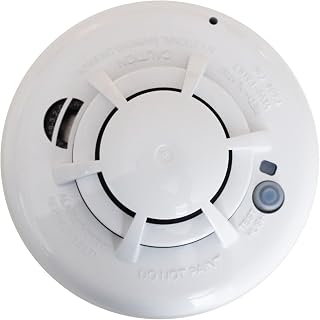 Qolsys QS5110-840 IQ Wireless Smoke & Heat Detector - 319.5 MHz Photoelectric Sensor, Battery-Powered, Always-On Monitoring