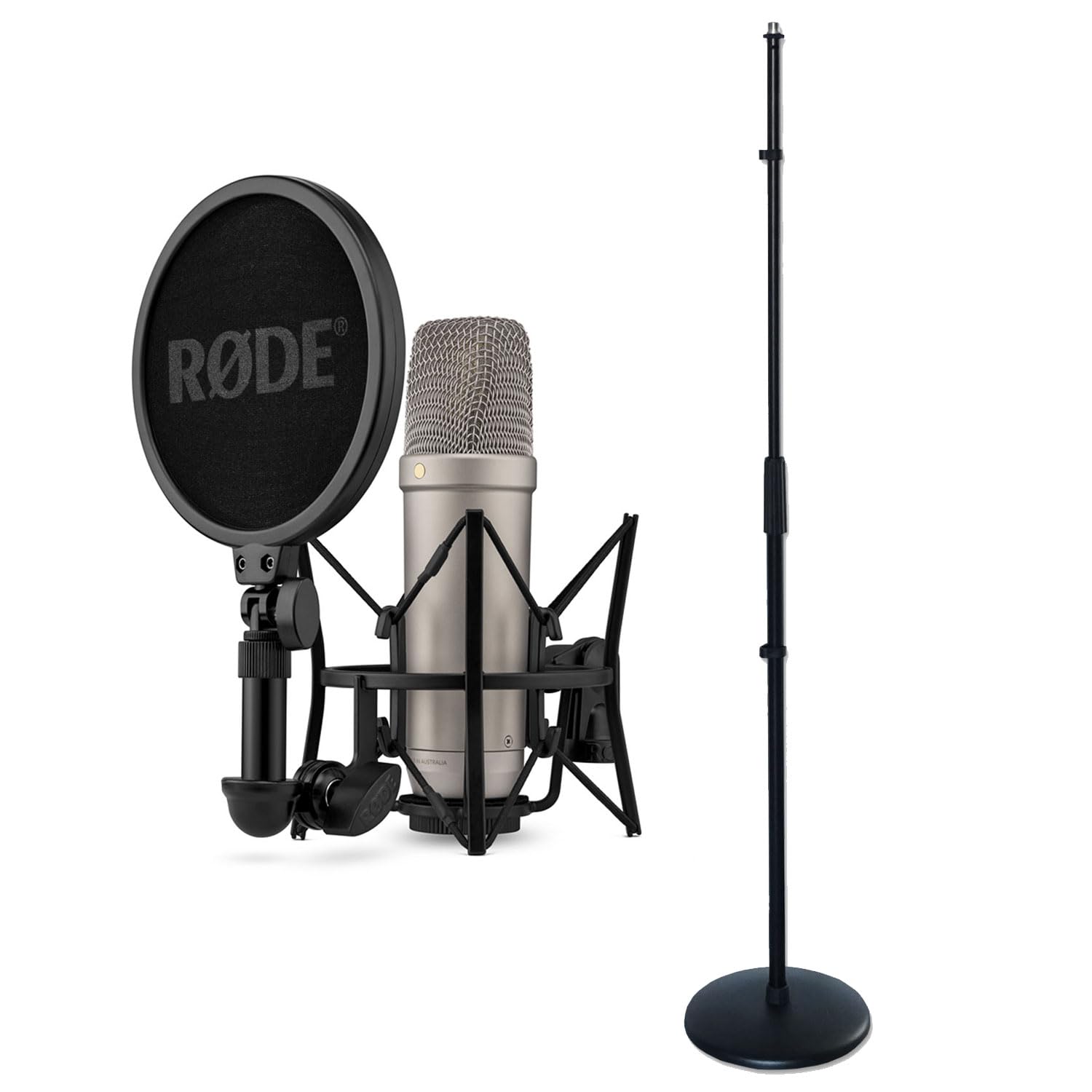 Rode NT1 5th Generation - Micrófono de estudio con soporte recto