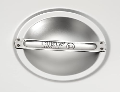 Miniatura 3 de CURTA Paquete de 6 sartenes de hotel antiatascos con tapas tamaño matrimonial de 4 pulgadas de profundidad NSF Commercial 188 de acero inoxidable