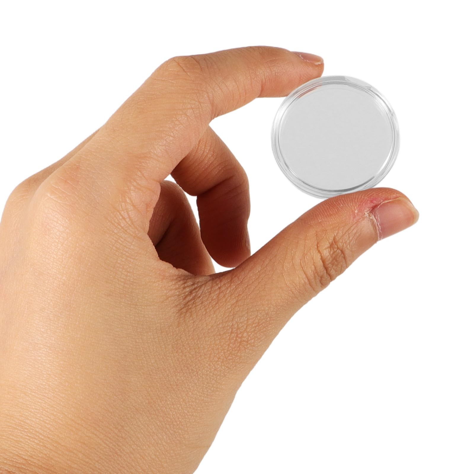 Artibetter Lot de 4 Capsules Porte- en Plastique de 27 Mm avec Boîte de Rangement pour Collectionneurs