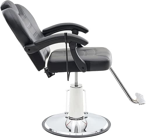 Barber Salon Chair, Styling Reclining Barber Hair Seat Heavy Duty