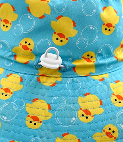 Image of Home Prefer UPF50+ Wide Brim Sun Hat Boys Girls Sun Protection Hat Zoo Beach Swim Safari Bucket Hat for Baby Toddler Kid