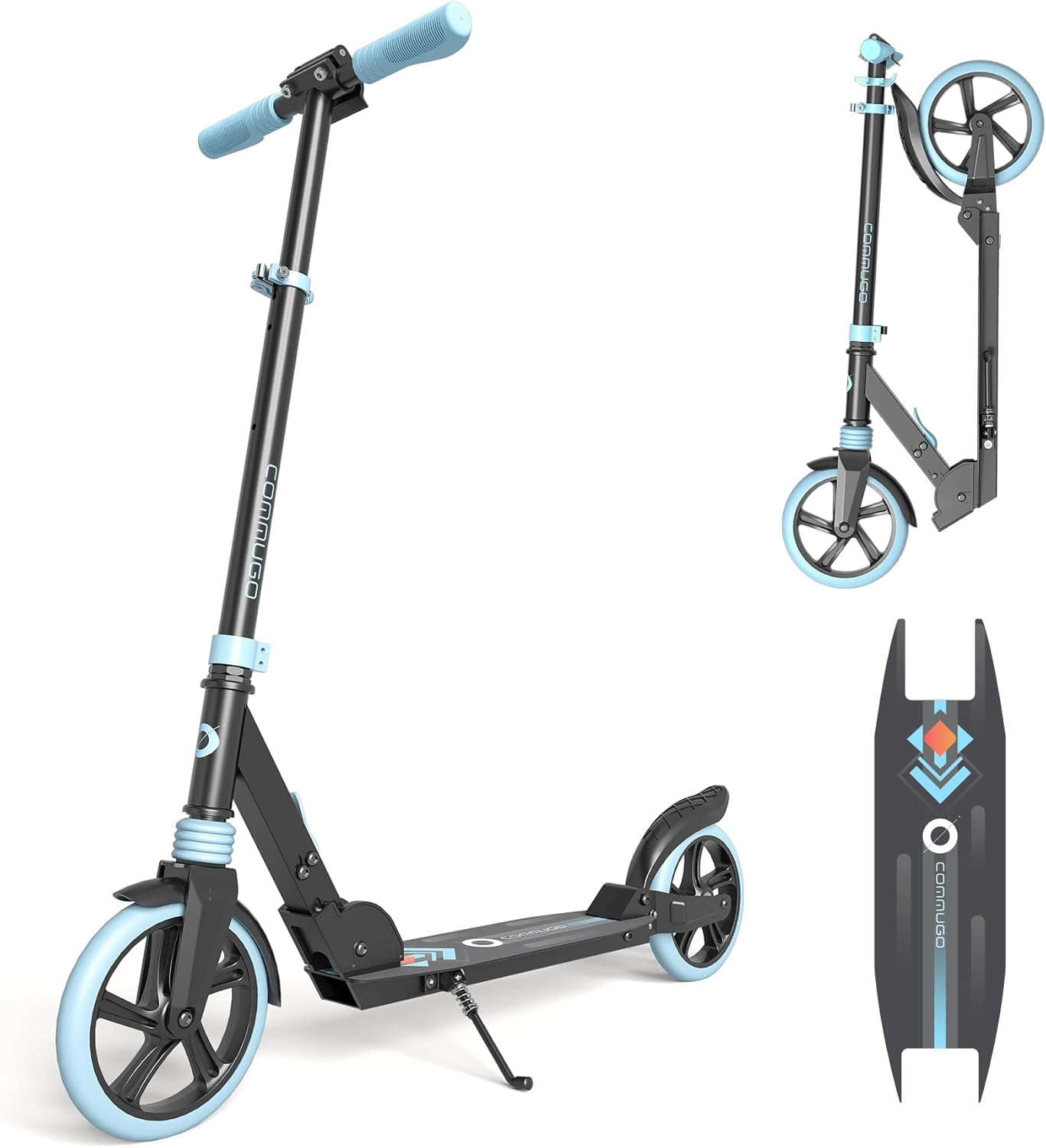 Kick Scooter for Kids 5-12 with Suspension, Teens, Foldable Lightweight Scooter with 8 Inch Wheels, Max Load 240 LBS