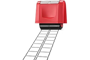 Stampwheel Roller Stamp Double Squares: Educational Tool for Kids and Adults