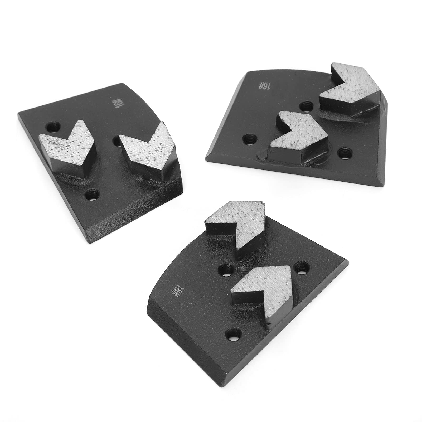 Accessorio per smerigliatrice, 3 pezzi di blocco abrasivo diamantato a forma di freccia 2 denti Accessori per smerigliatrice per smerigliatrice per calcestruzzo adatti per lucidare marmo, prodotti in