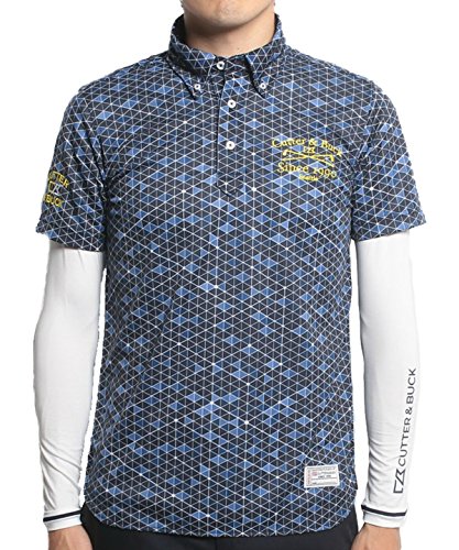 [カッターアンドバック] ゴルフ シャツ CBM1431CP メンズ M174(ネイビーブルー) 日本 M=身長:165~175cm チェスト:88~96cm ウエスト:76~84cm-(日本サイズM相当)
