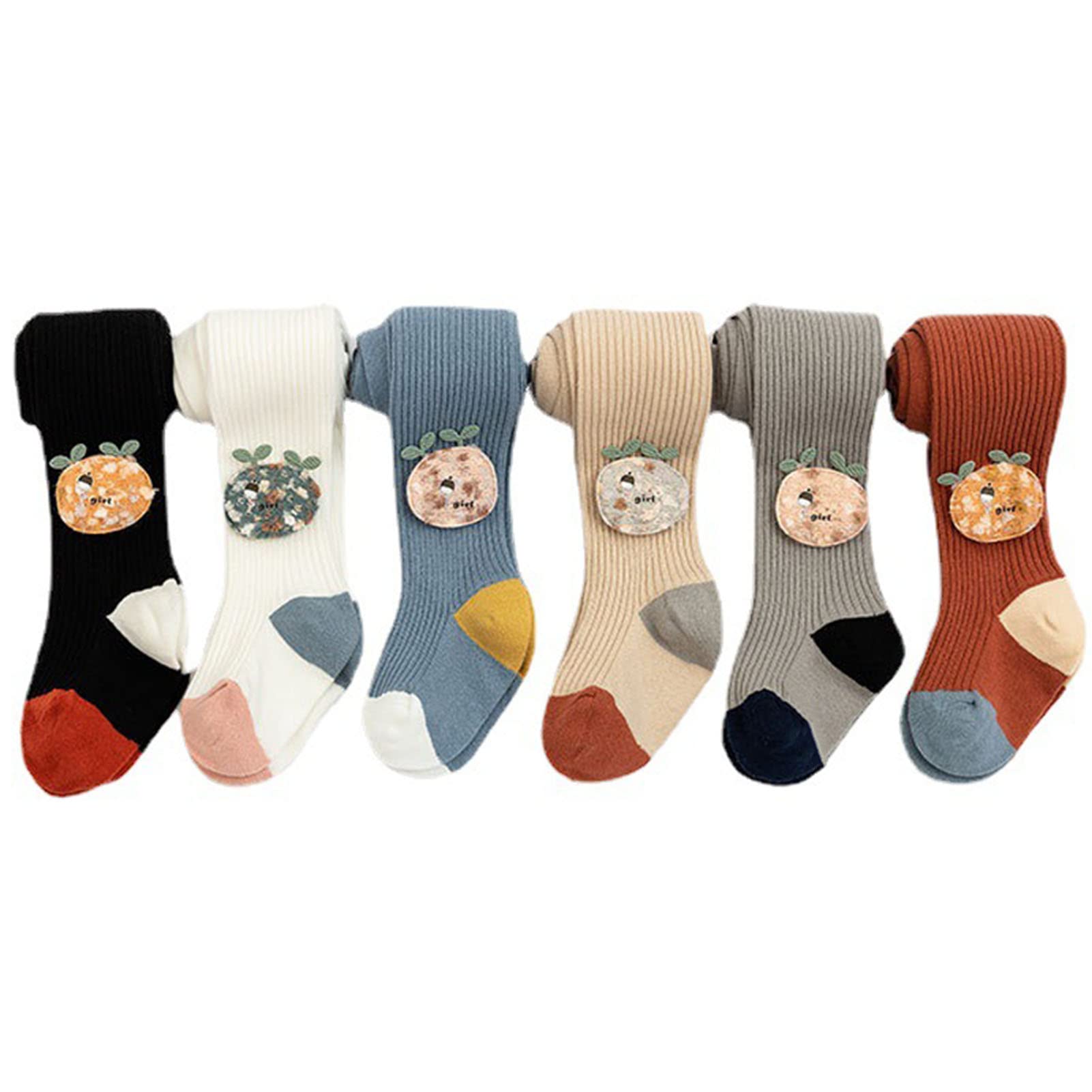 Mallas De Algodón Para Niña, Medias De Pantimedias Con Legging Para Niños, Punto Acogedor Pantys Con Patrón Lindo, Respirable Primavera Otoño Medias Para 1-7 Años