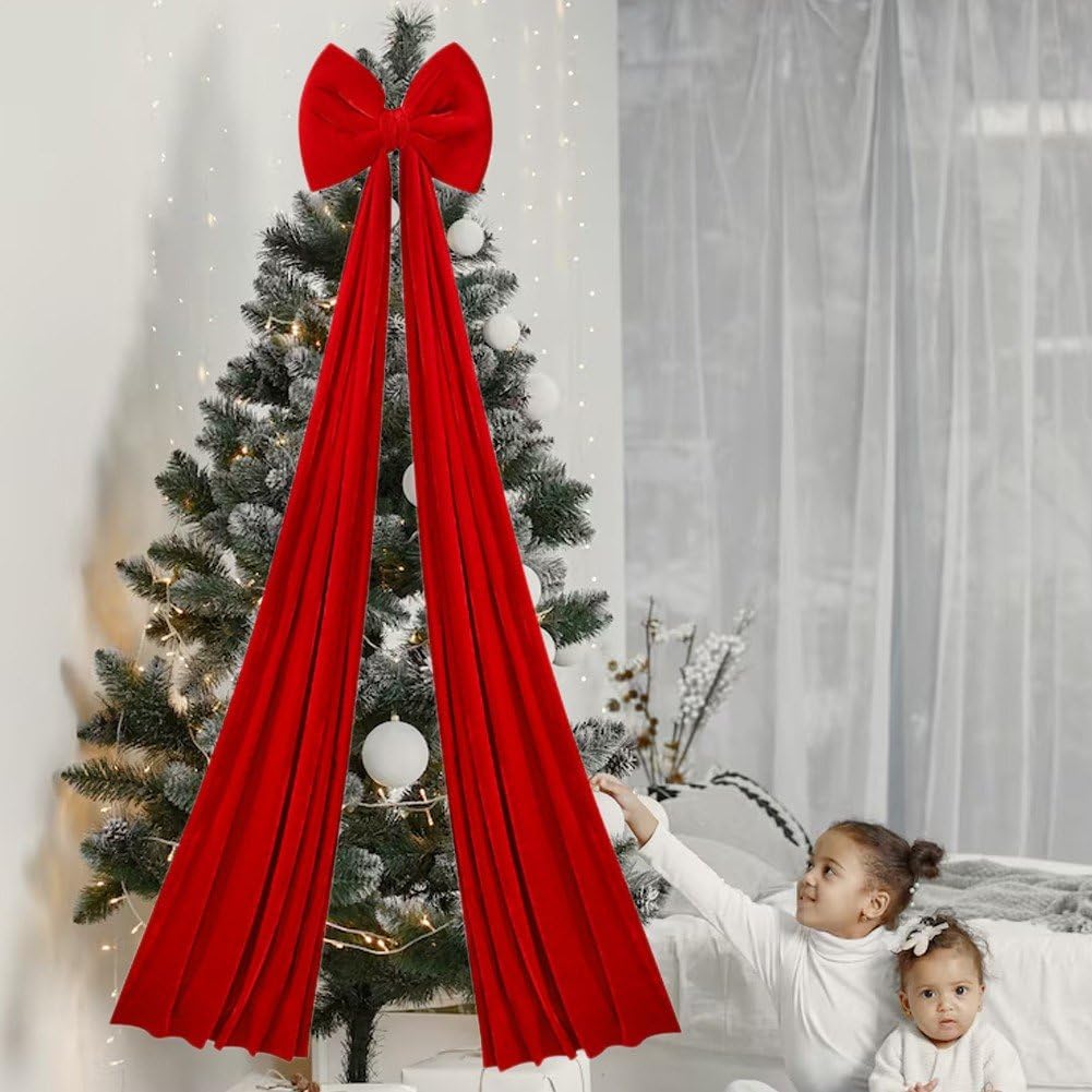 Weihnachtsbaum-Schleife, Vordertür-Schleife, Festival-verpackungsornament Für Weihnachtsschränke, Möbel Und Küchenparty-Dekoration