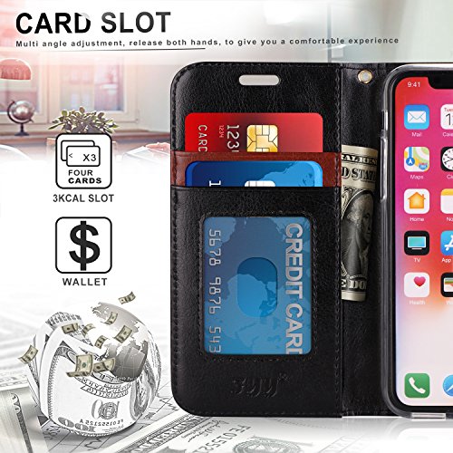 Custodia iPhone XS 5.8 2018,Cover Portafoglio