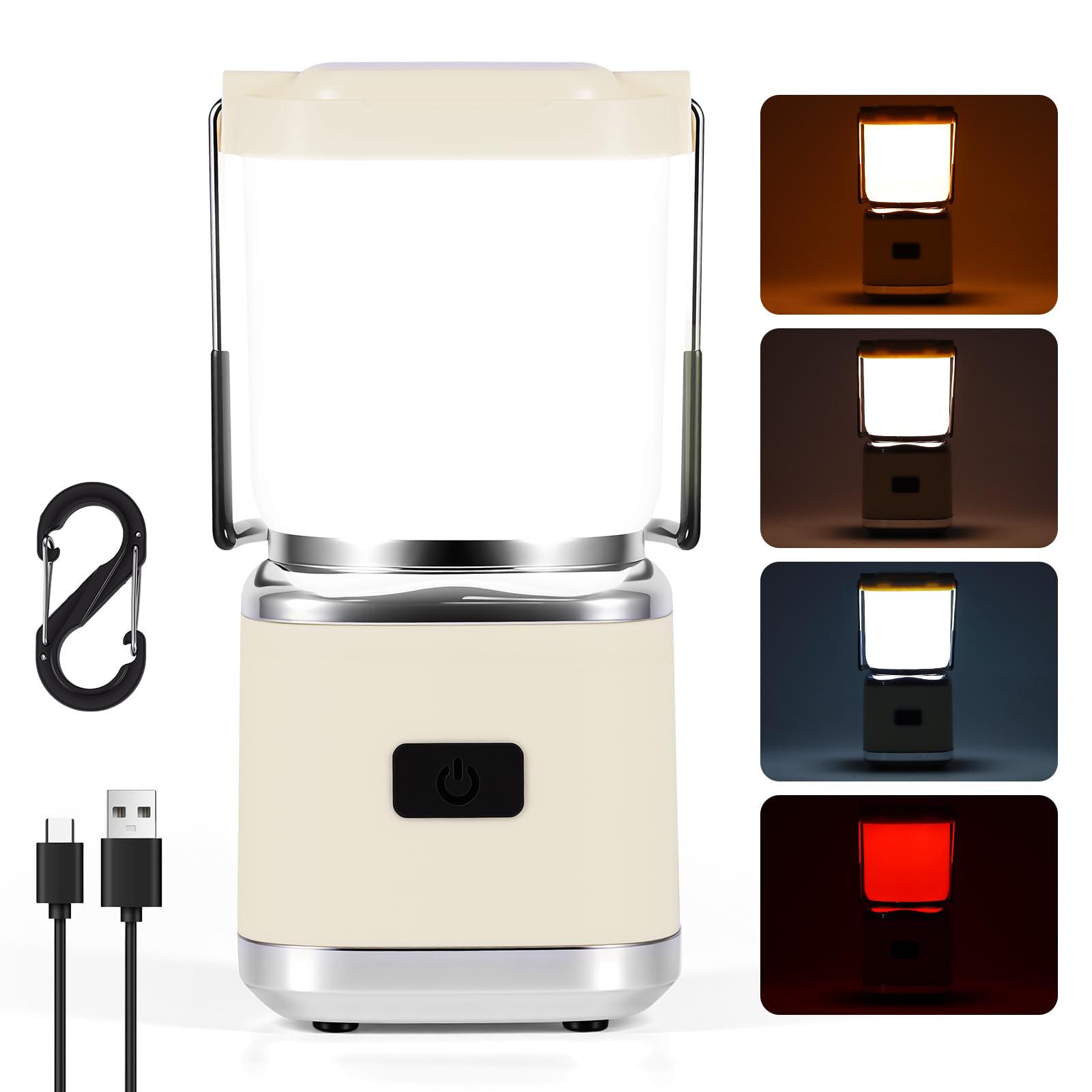 Camping Lantern Rechargeable, Camping Light, USB-C 2000mAh