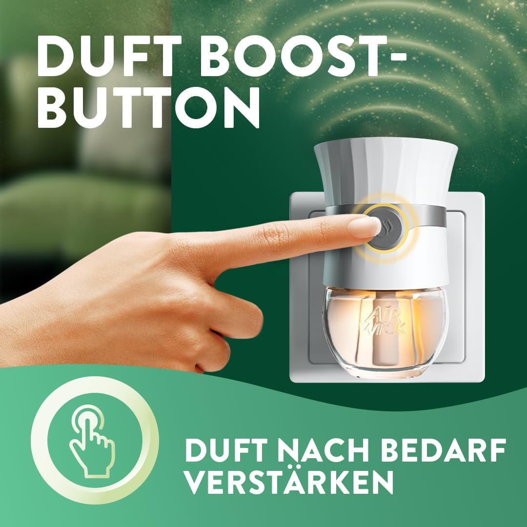 Air Wick Duftstecker Starter-Set Paket inklusive 1 Geräte & 1 x 19ml Kirschblüte & Himbeere Nachfüller & 1 x Süße Vanille & Sheabutter 19ml Nachfüller