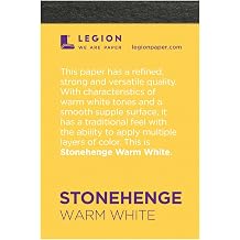 Stonehenge 100% Cotton Medium Weight Mini Pad, Warm White, 2.5 x 3.75 inches, 250gsm, 15 Sheets for Dry Media