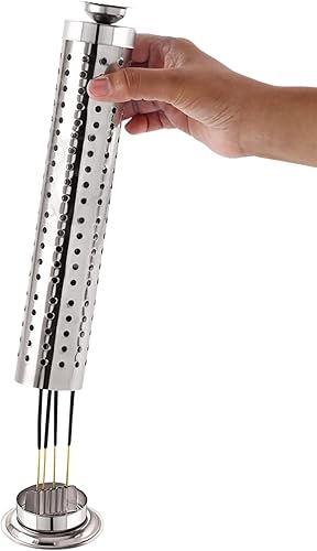 Miniatura 2 de Shubhkart Soporte para varillas de incienso. Hecho de acero con colección limpia de cenizas en la parte inferior.