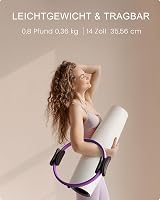 Set inel Pilates LIONSCOOL 35cm Magic Circle cu mâner dublu 2