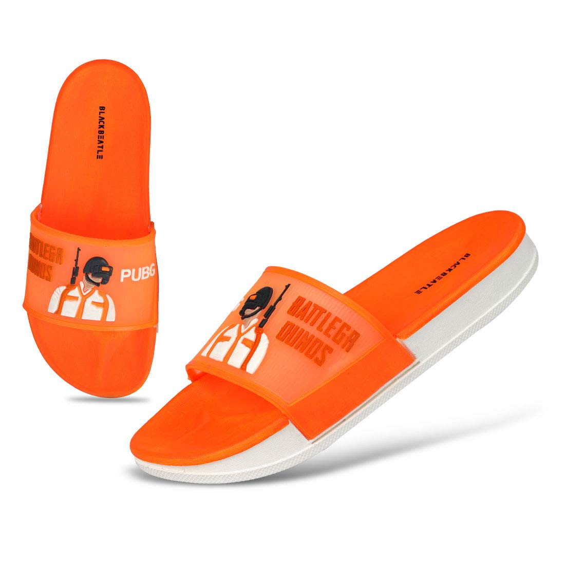 BLACKBEATLEMen's Pub-G Transparent Dc Flip Flops