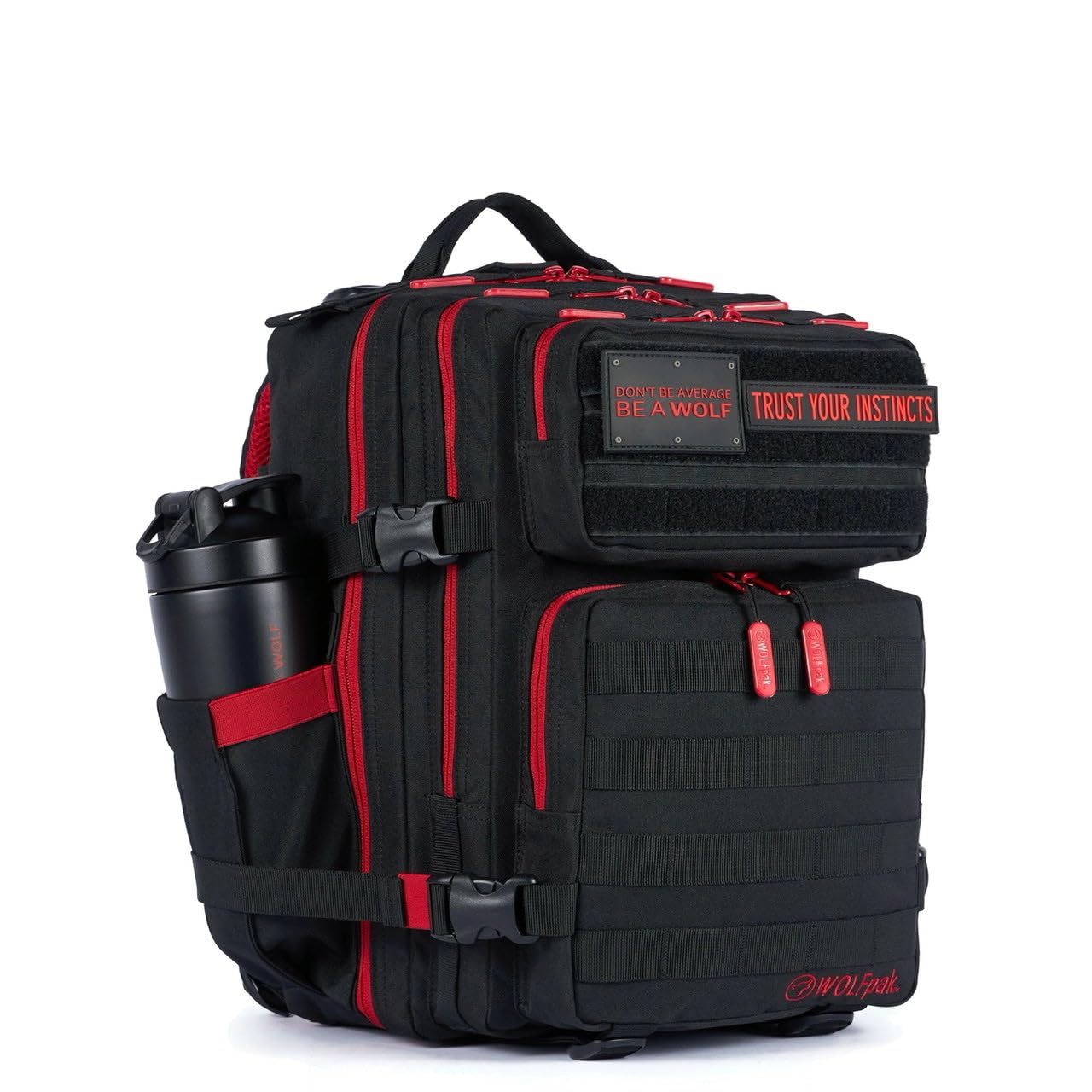 WOLFpak 25L Athletic Gym Backpack - Durable 1000D Waterproof Oxford Material with MOLLE Webbing, Laptop Pocket