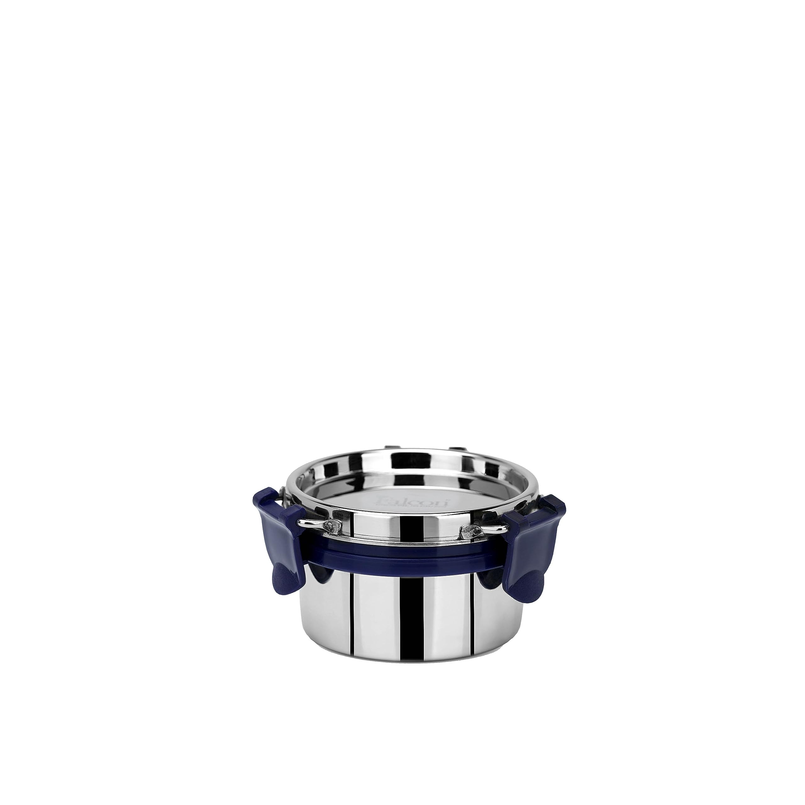 PDDFALCON EcoNxt Stainless Steel Lunch Box Set,With Airtight Lids,Easy to Clean,100% Leakproof With BIS Certified, Jindal Seal & Made In India Perfect for Office, School,Set of 1 - Blue (125ml)