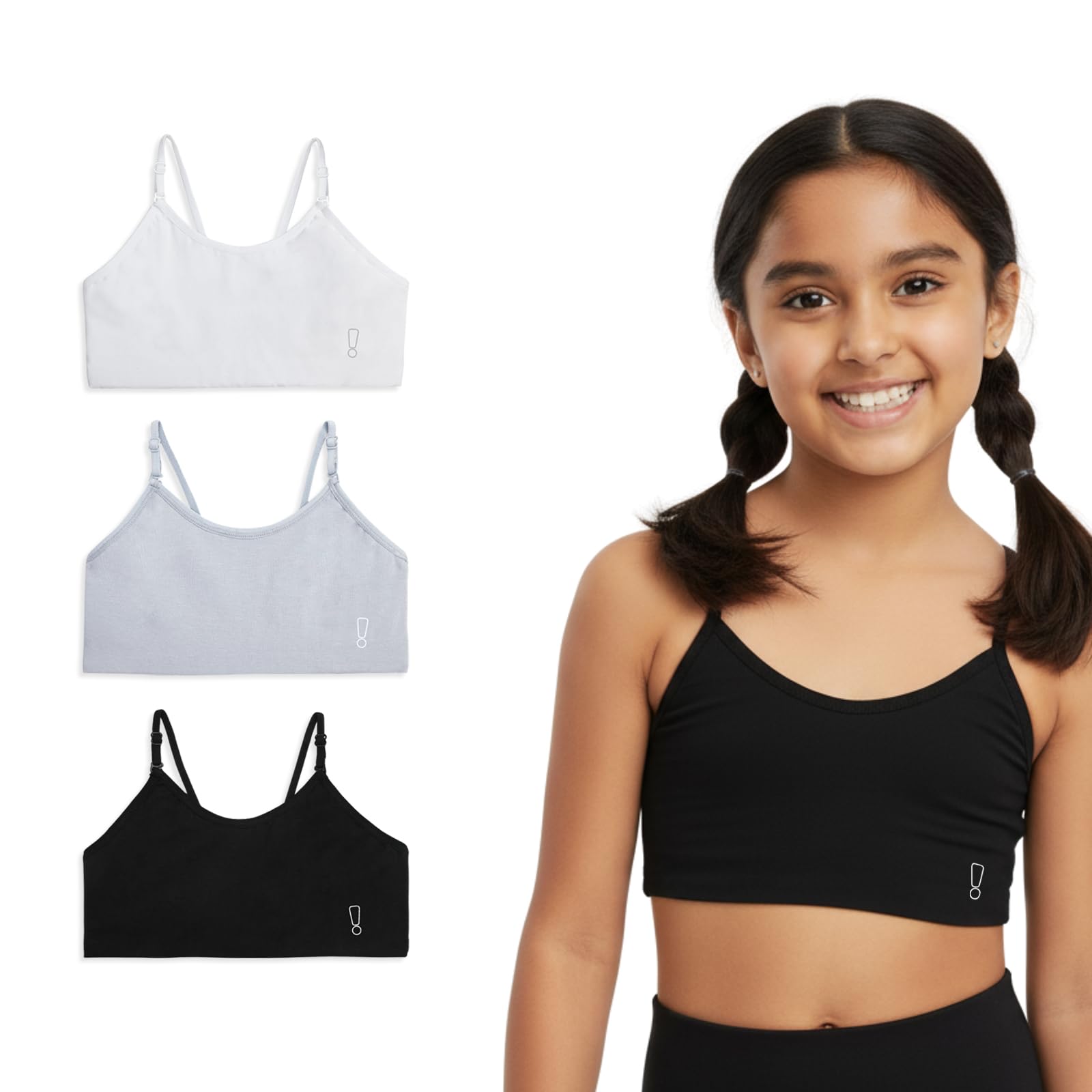 YouGotPlanB Multicolor Training Bra | Multiple Design | Cotton Blend | Non-Padded | Wire Free | Adjustable Straps | Beginners Bra for Girls-picture-11