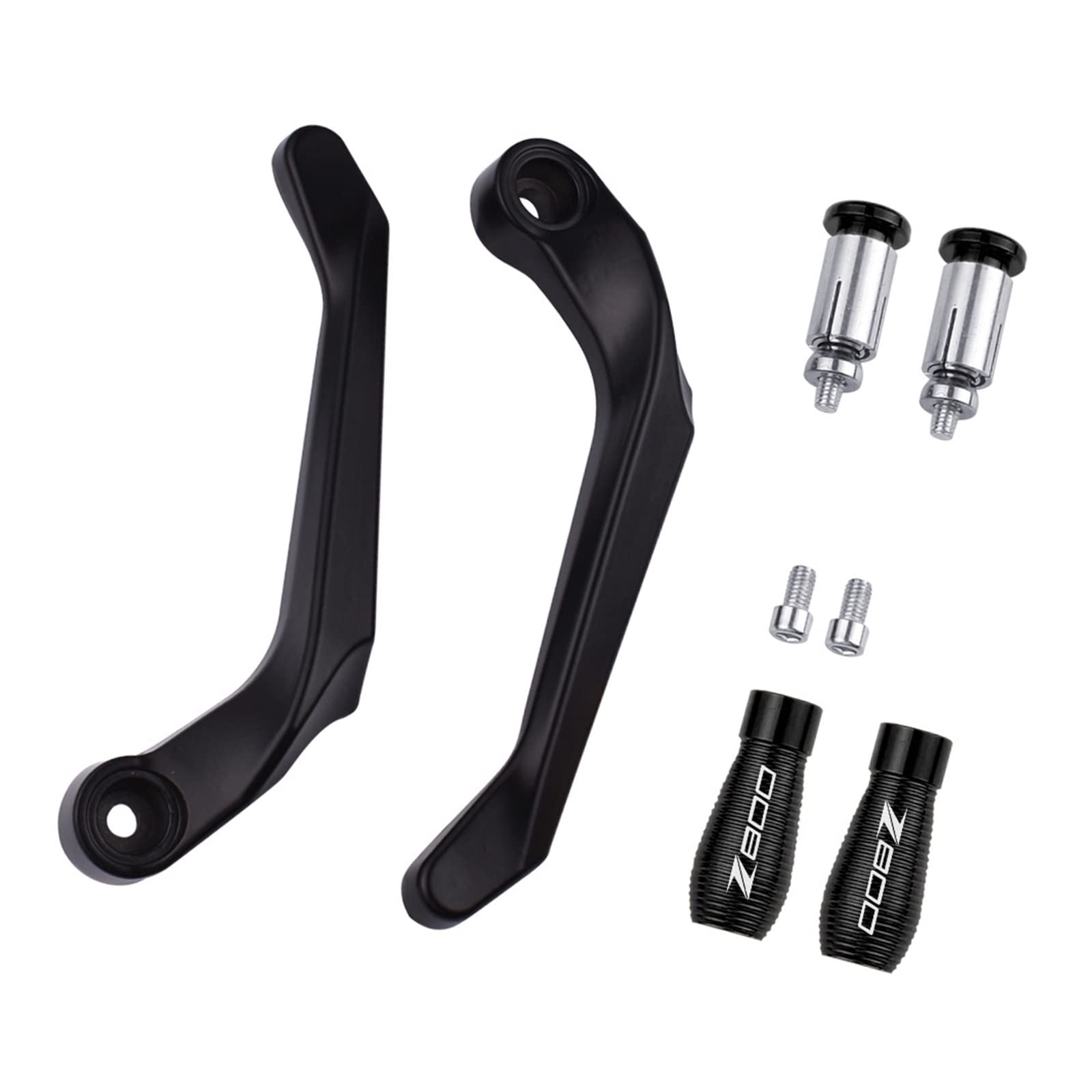 Protections De Levier Moto Noires Pour Kawasaki Z800 - Marque Zaddox