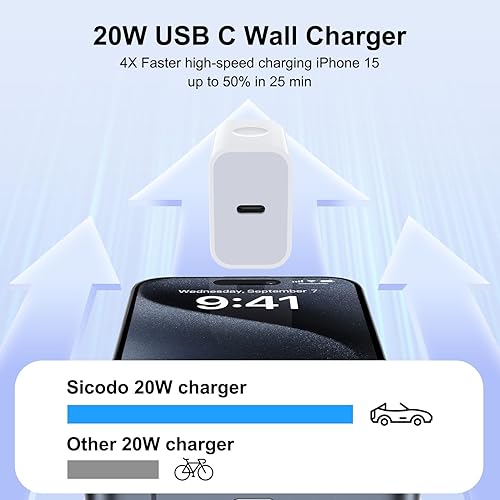 Miniatura 2 de Caja de carga rápida USB C para iPhone 15 14 13 12 11 X Pro Max Plus, Samsung Galaxy A15 5G A54 A13 A53 A03S A23 A73 A32 S24 S23 S22FE Z Flip5 Z