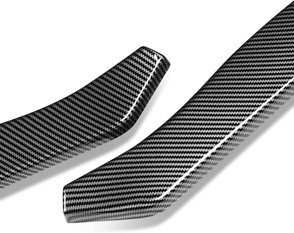 Auto Dynasty 3Pcs CT-Style Car Front Bumper Lip Spoiler Wing Body Kit Compatible with 350Z Z33 03-05, Carbon Fiber Look