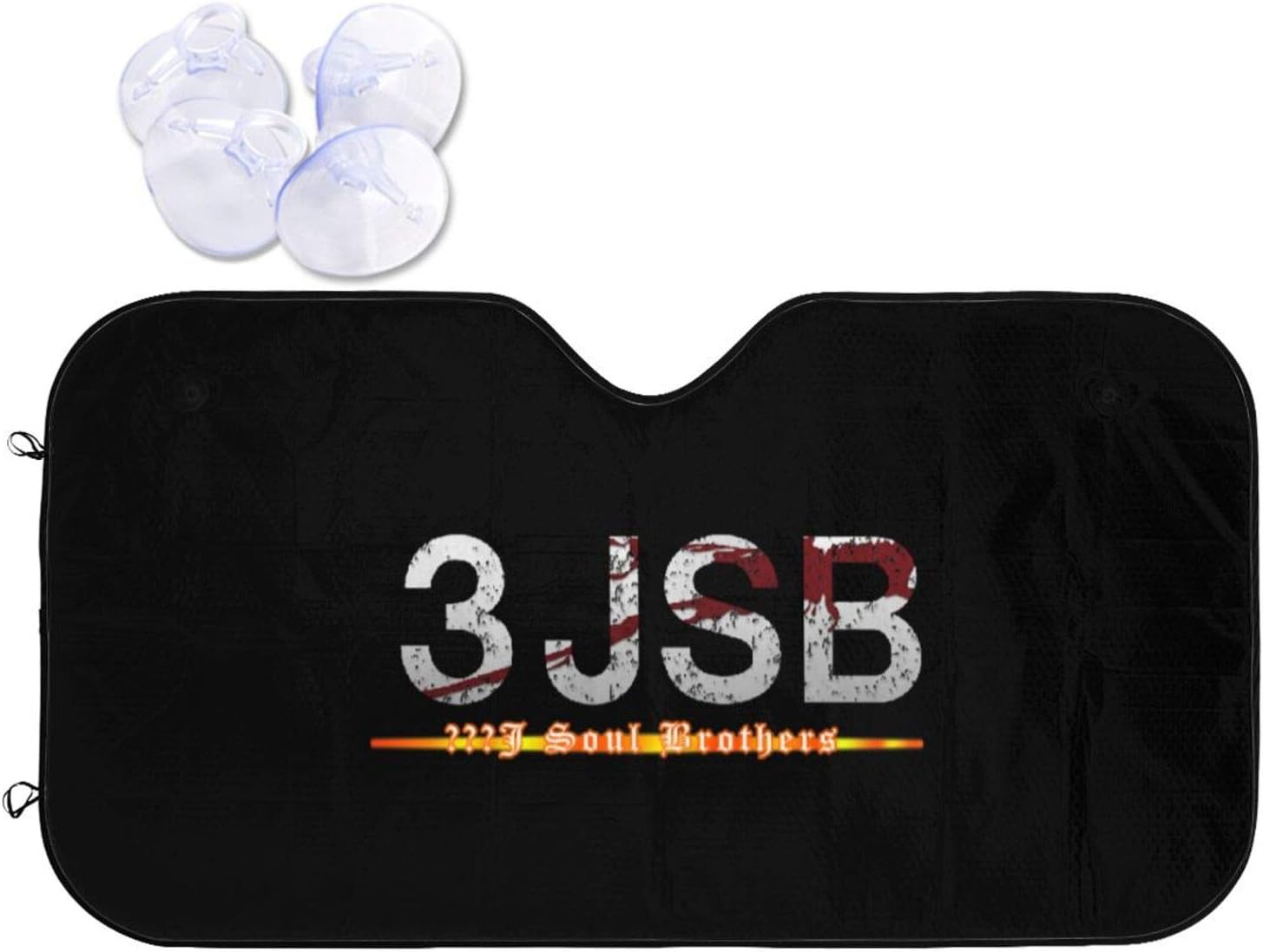Amazon 車用サンシェード 三代目 J Soul Brothers 車 日除け サンシェード Uvカット 吸盤付き 日よけ 遮熱 普通車 軽自動車 汎用 遮光 折りたたみ カーシェード 70x130cm 車 バイク 車 バイク